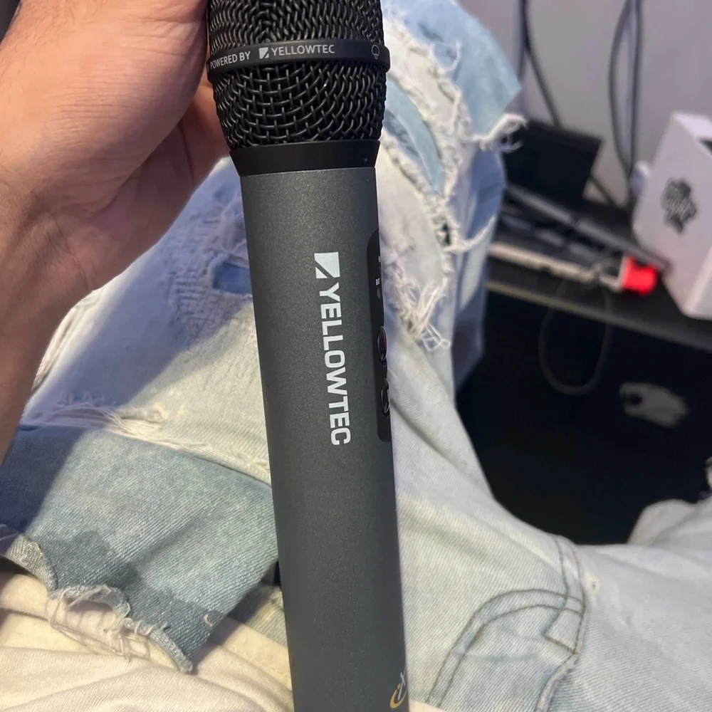 Wireless Gray Microphone